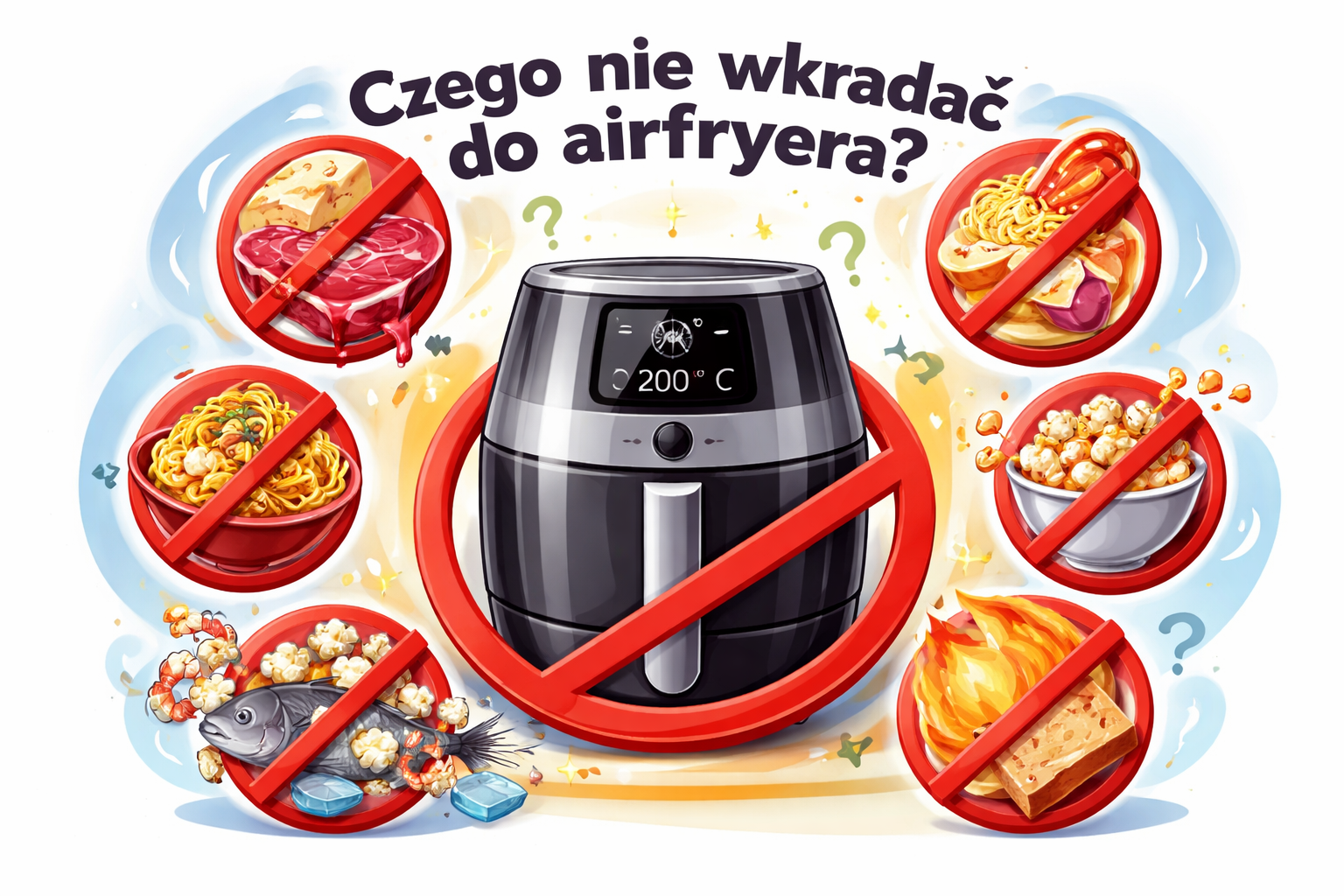 Czego nie wkładać do airfryera?