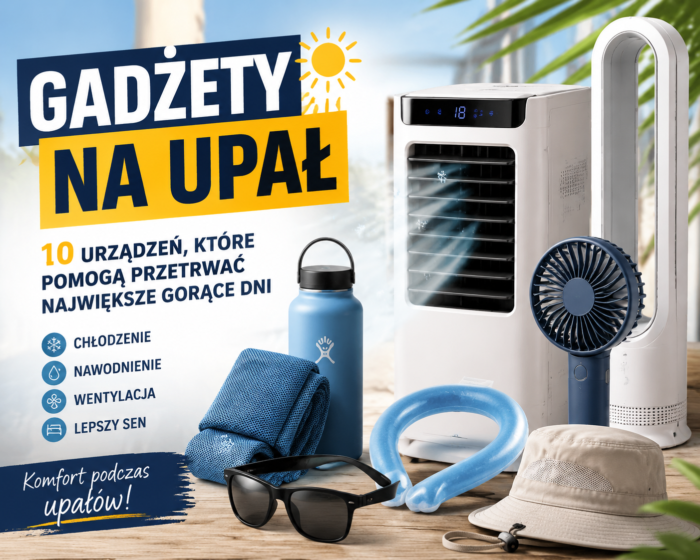 Gadżety na upał - 10 urządzeń, które faktycznie chłodzą